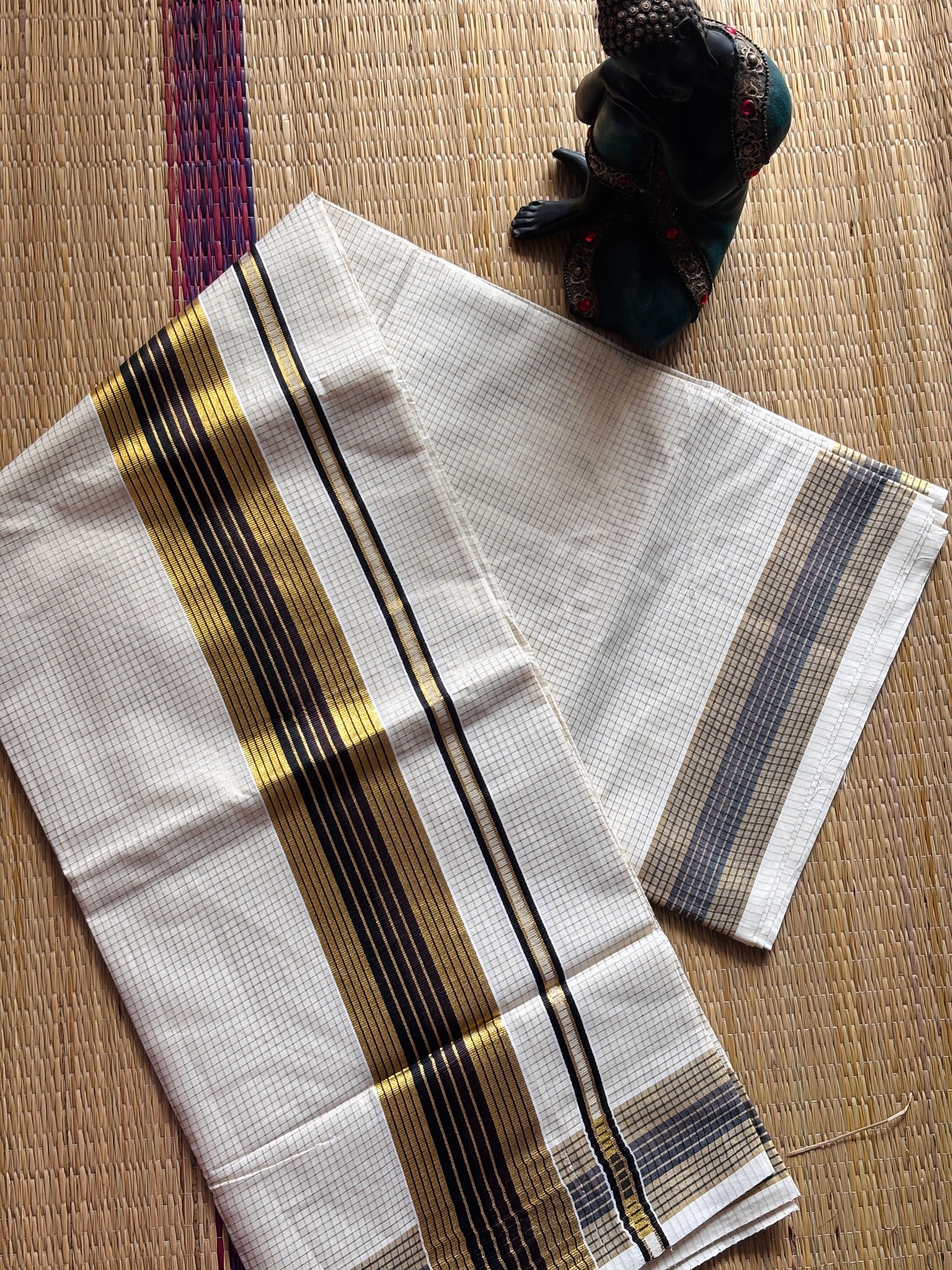 നീരാഞ്ജനം ✨🖤 (Set saree with running blouse)(Black Brown )