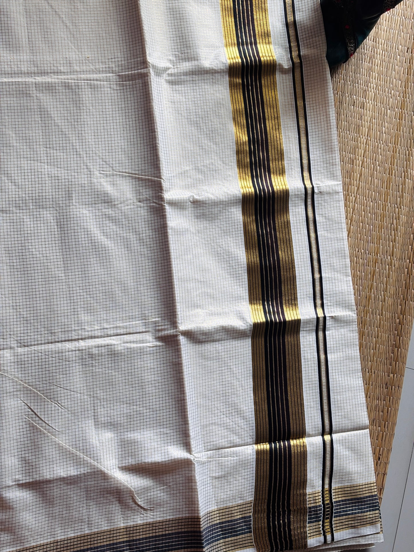 നീരാഞ്ജനം ✨🖤 (Set saree with running blouse)(Black Brown )