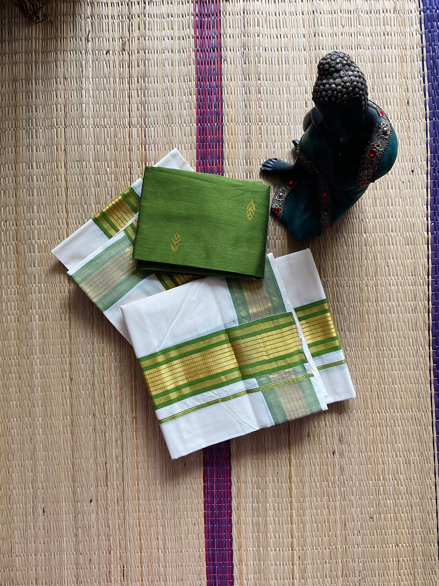 ദൂവരം🌿 (Set Mund with Blouse piece)