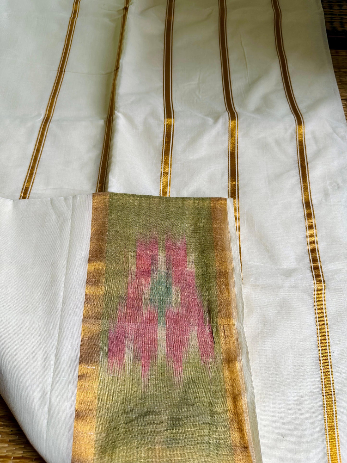 മോക്ഷ🧡💕 (cotton Set saree with Running Blouse piece )