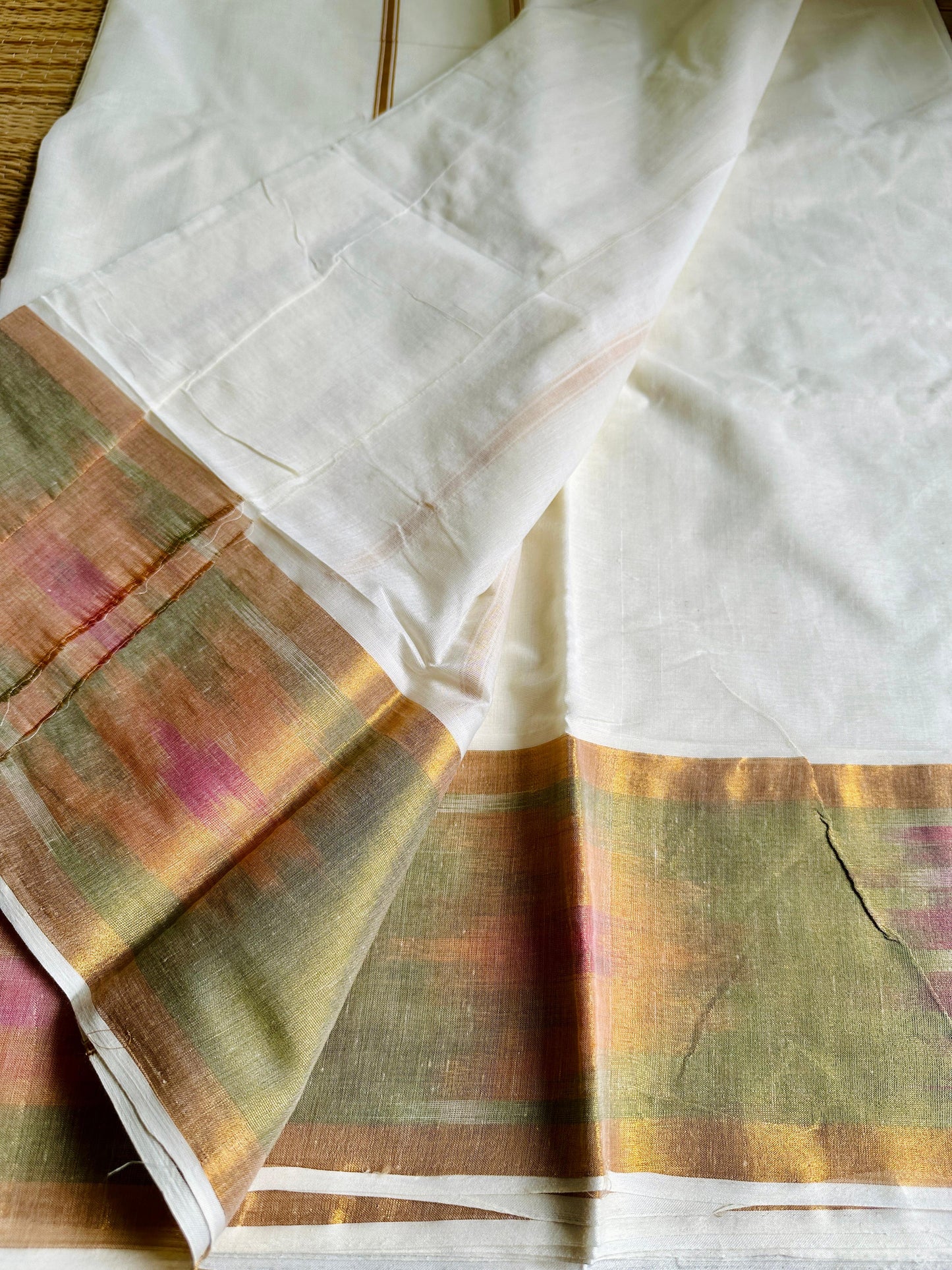 മോക്ഷ🧡💕 (cotton Set saree with Running Blouse piece )