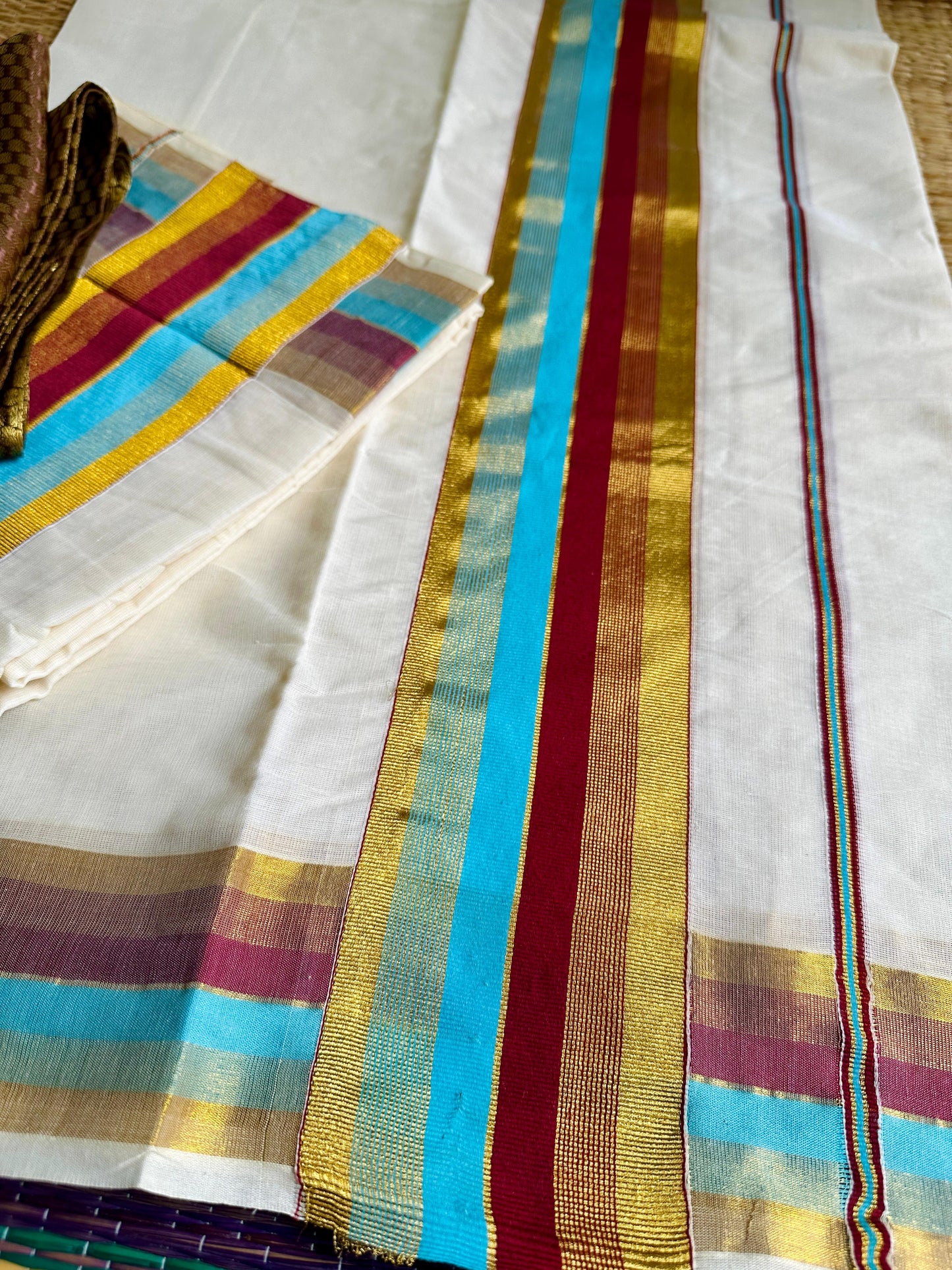 വേദ🍂(Set Mund with Blouse piece)