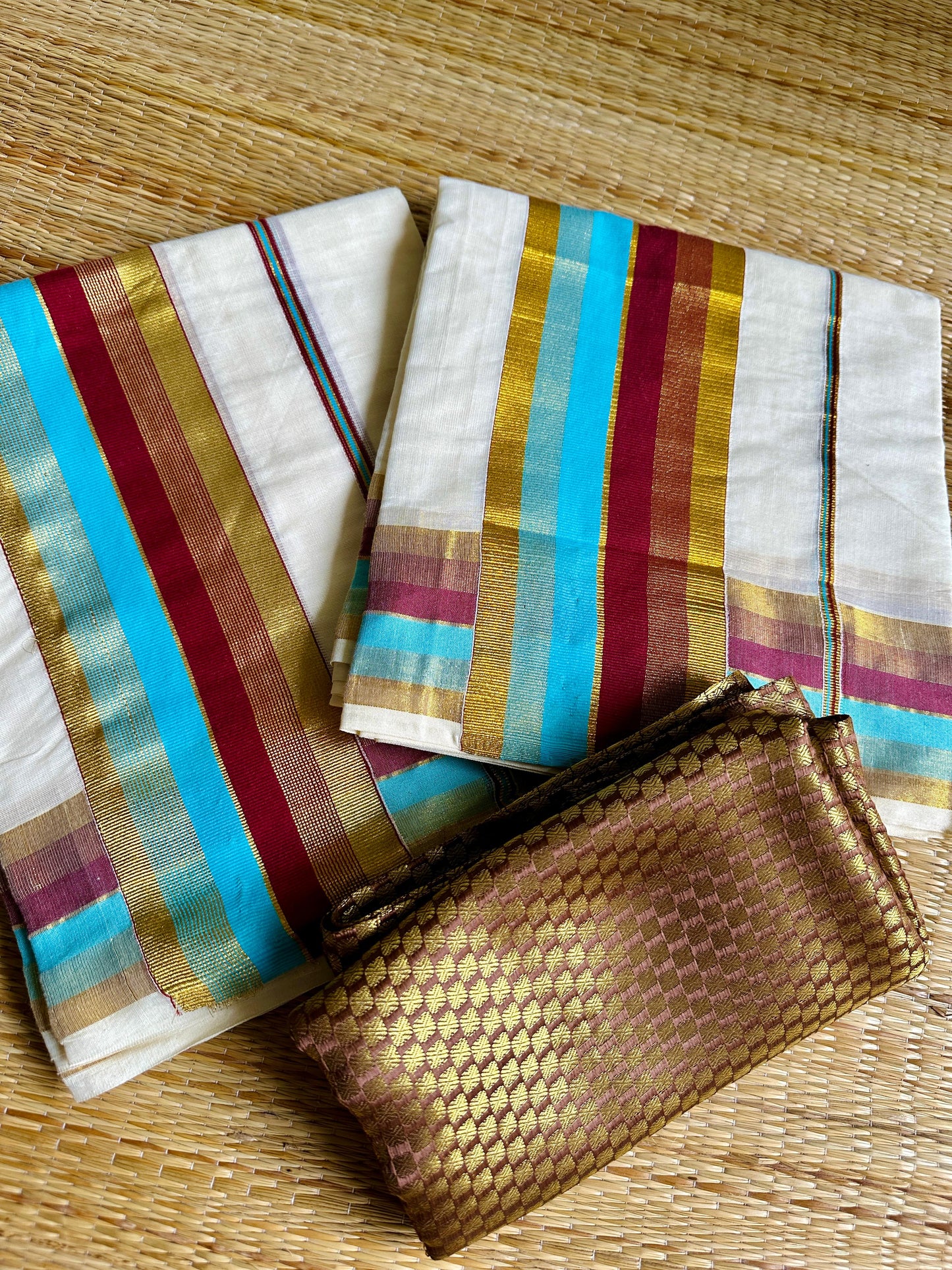 വേദ🍂(Set Mund with Blouse piece)