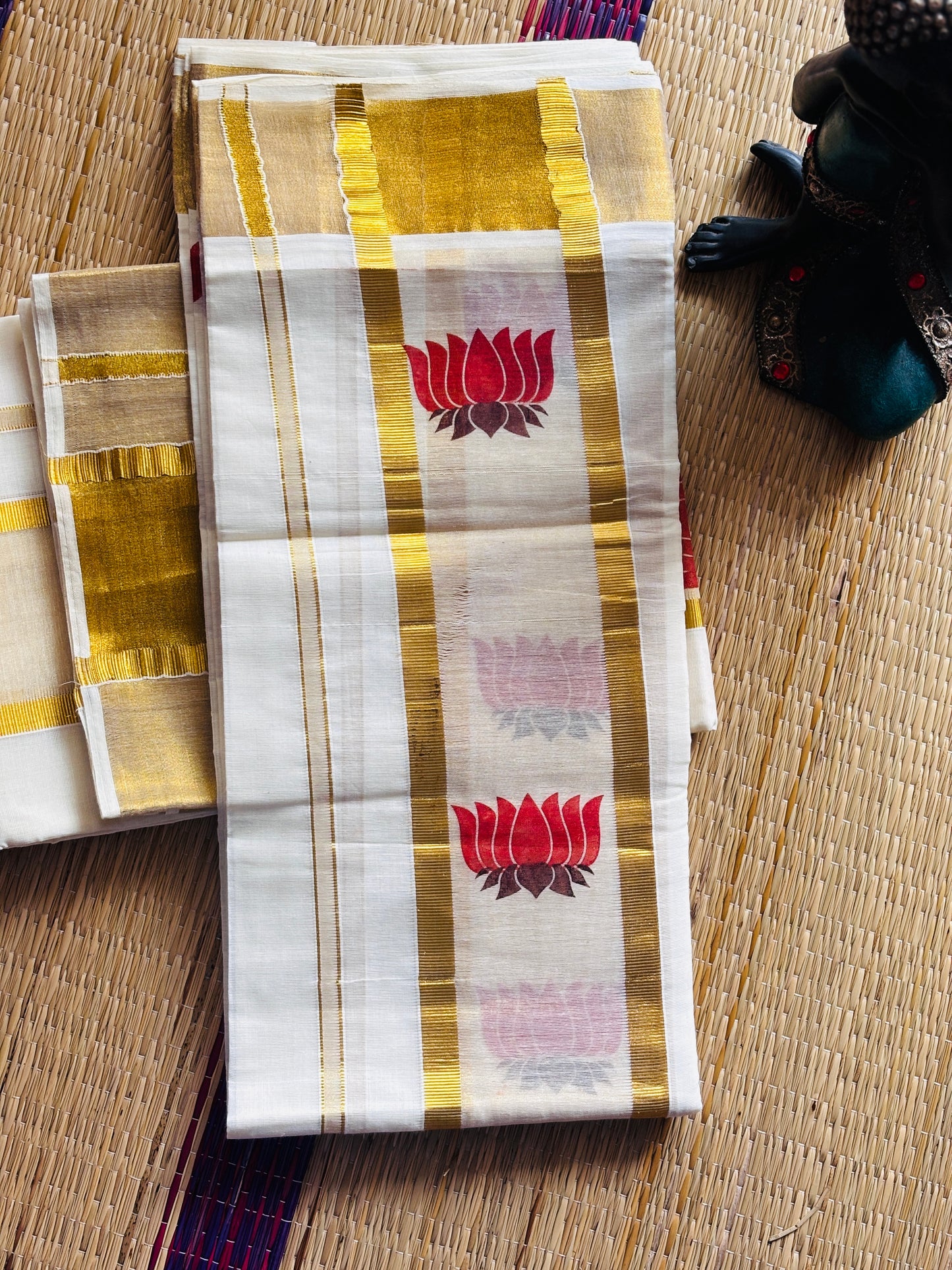 പ്രാർത്ഥന✨ (Set mund without Blouse piece)