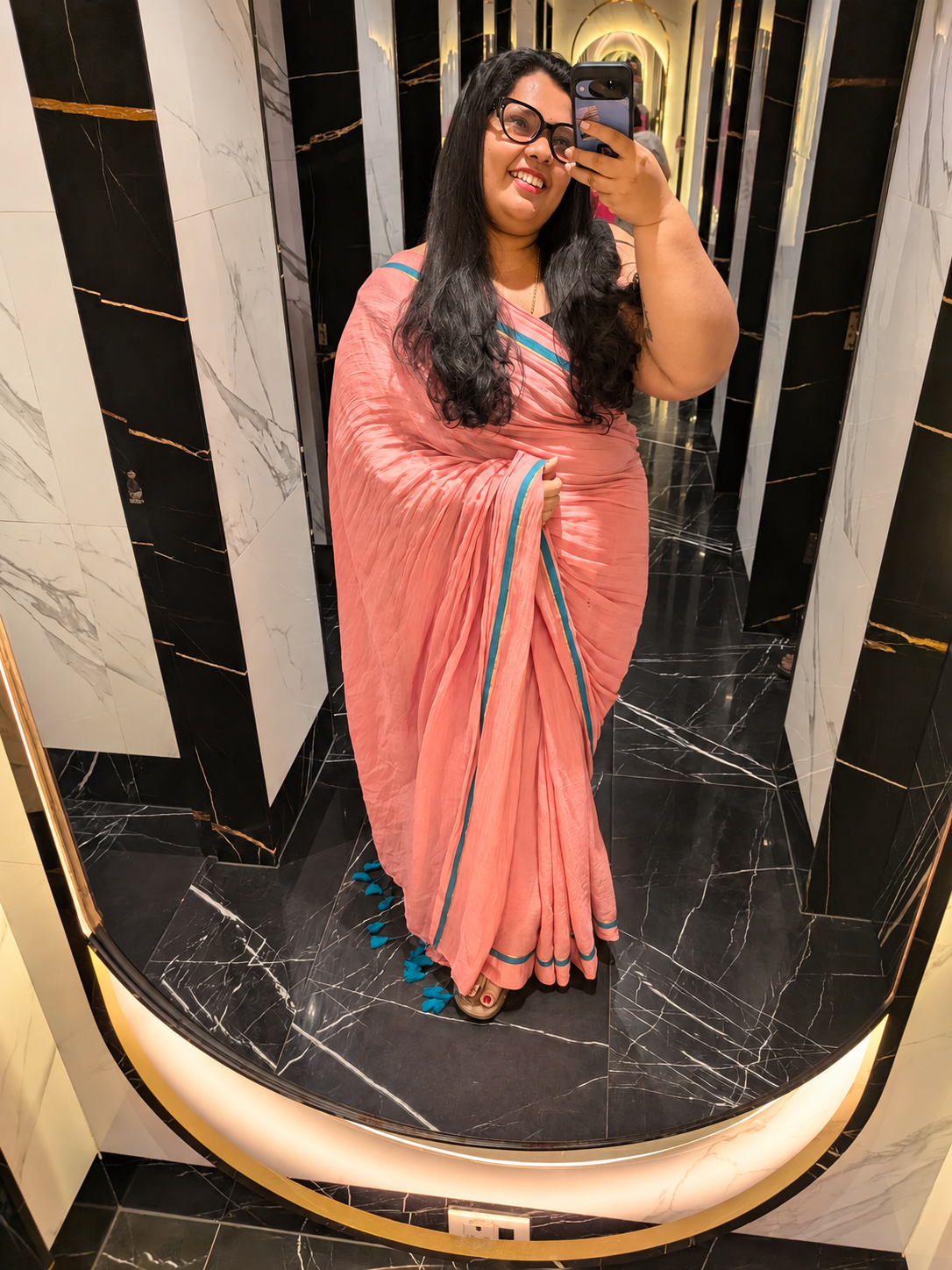 നിത🩷( mul cotton saree without blouse) | Dry Clean only