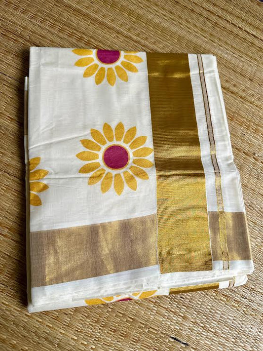 സൂര്യ 🌞(Setsaree with running Blouse piece)