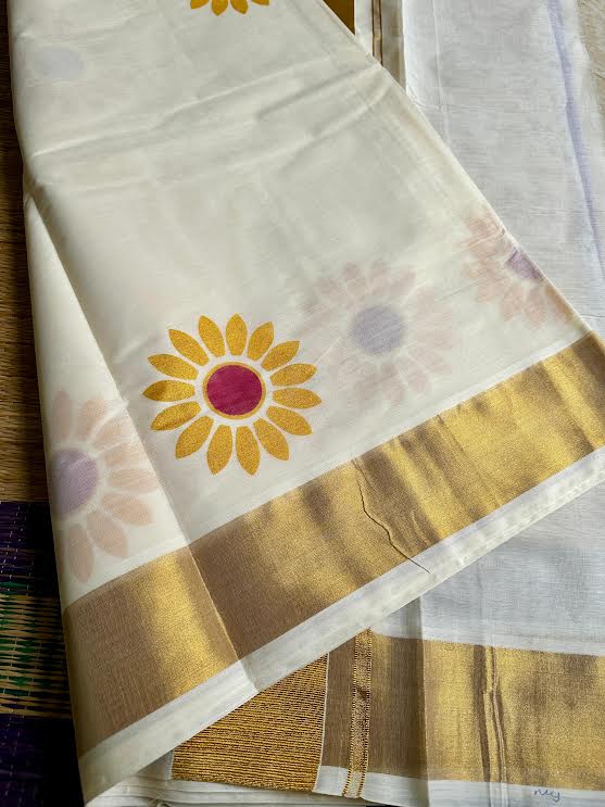 സൂര്യ 🌞(Setsaree with running Blouse piece)