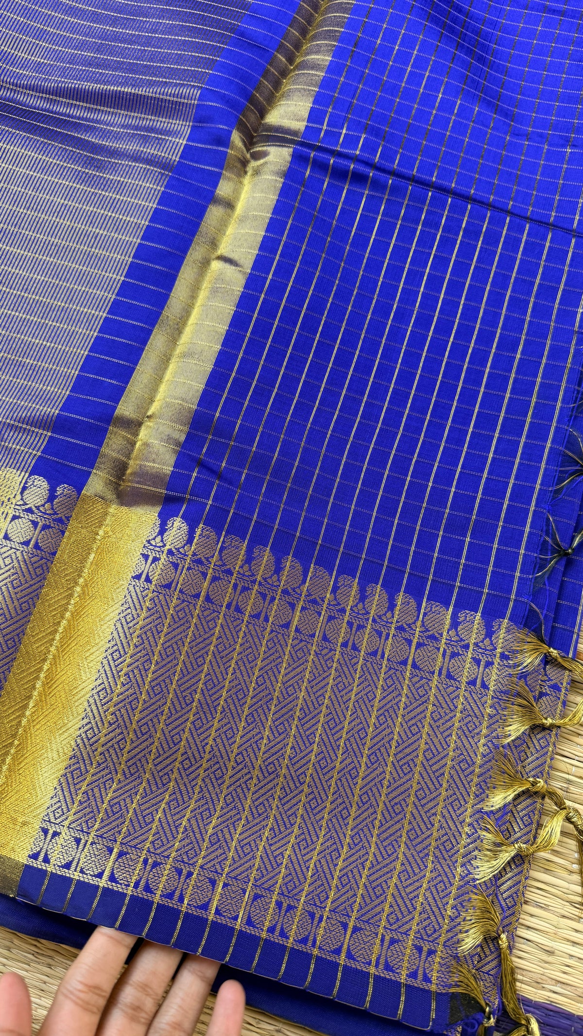 Semi Banarasi Blue