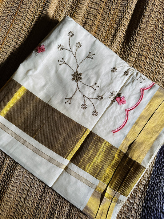 തൃക്കേട്ട(saree comes with a matching running blouse)