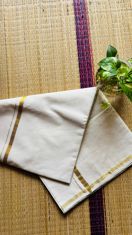 Handloom Goldenkara✨(without BP)