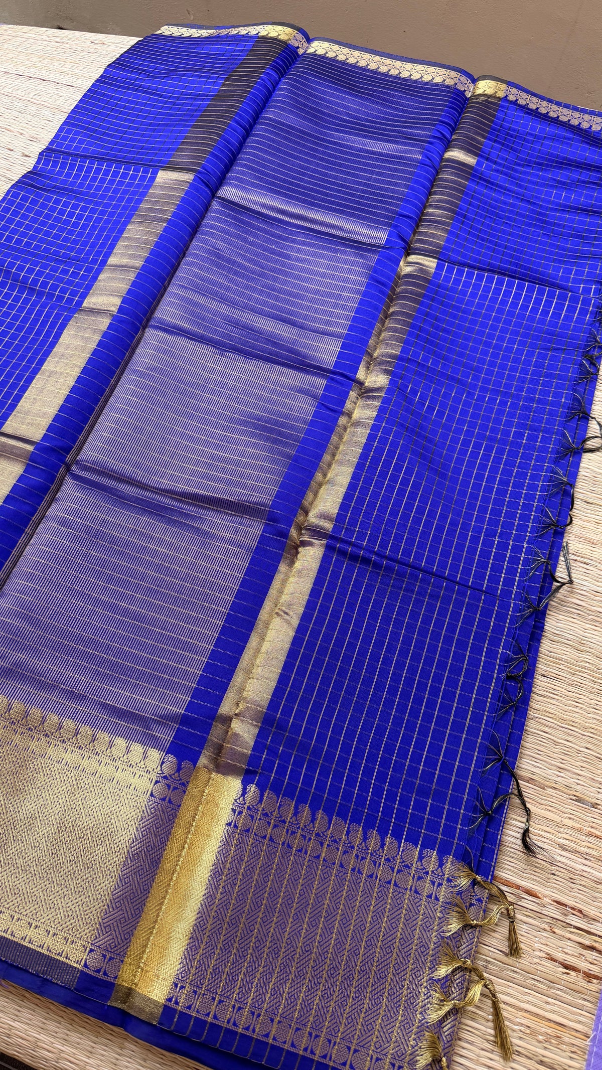 Semi Banarasi Blue