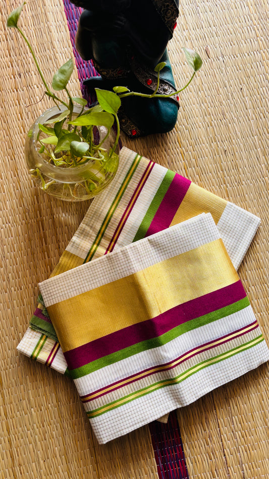 നിശ💫 (Set mund with out Blouse piece)