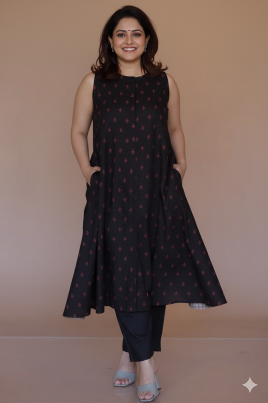 Motif Cotton A Line Kurta | DM us on insta for prebooking