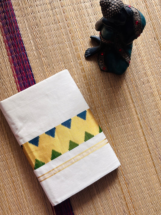 കോകില💛(cotton Set saree with Running  Blouse piece )