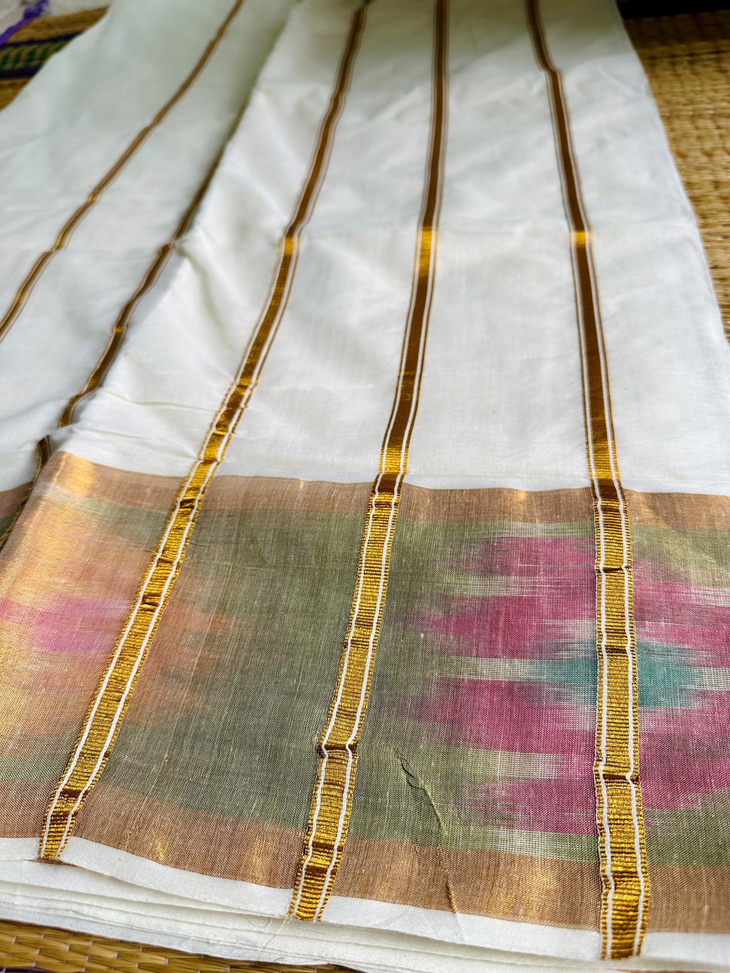 മോക്ഷ🧡💕 (cotton Set saree with Running  Blouse piece )