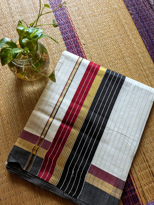 ത്രയം ❤️ (cotton) Saree with running blouse