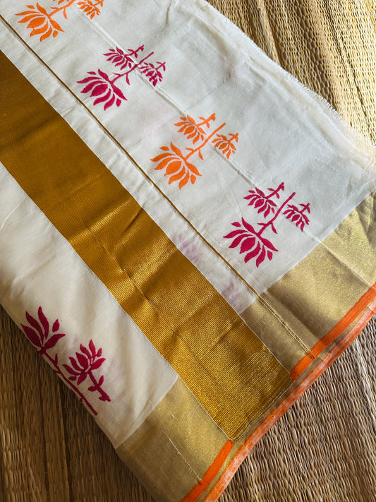 ചോതി(saree comes with a matching running blouse)