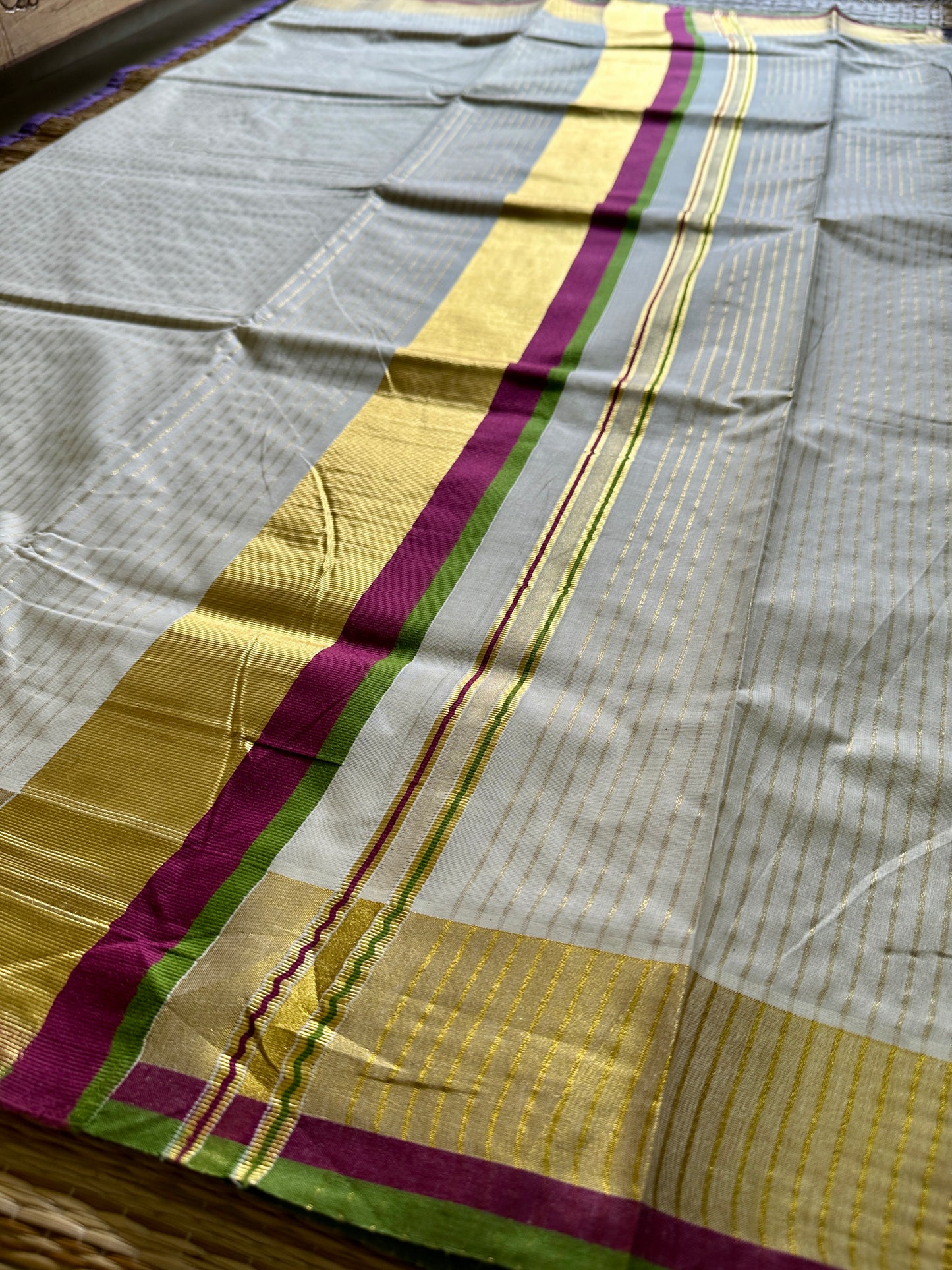 തുളസി🌿(saree comes with a matching running blouse) Prebooking dispatch on Aug 20
