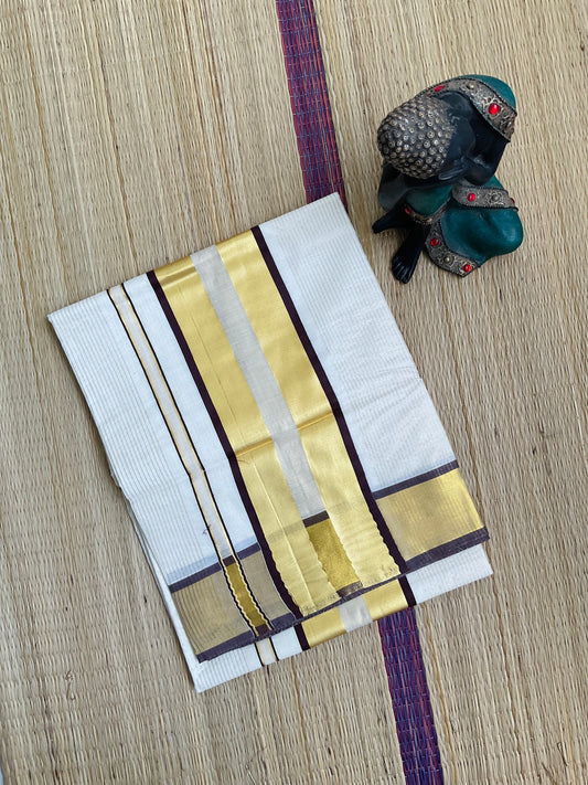 ഫിൽട്ടർ കാപ്പി ☕️ (Setsaree with running Blouse piece)(Brown Kara)