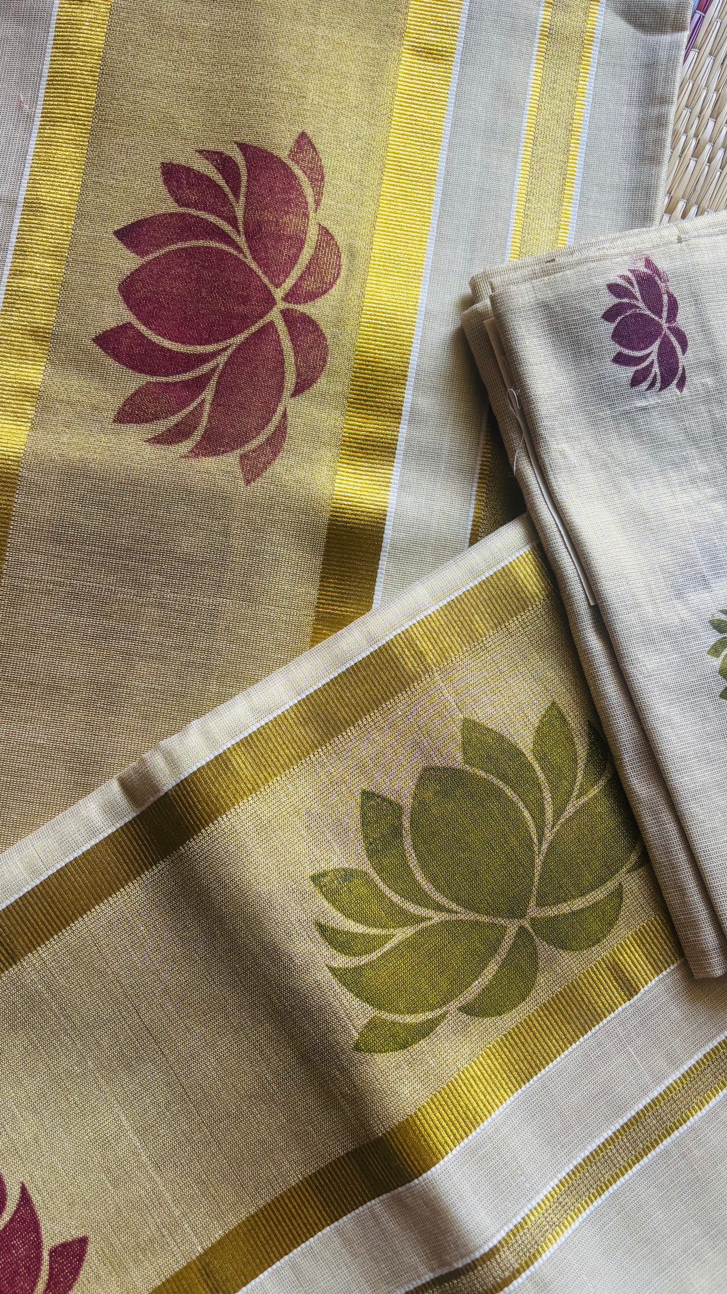 പദ്മ ❤️ (cotton) 2.8mtr set mund with blouse