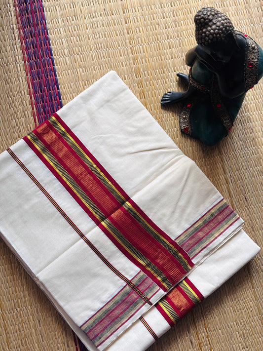 കുങ്കുമം ⚜️ (Set saree with running blouse)