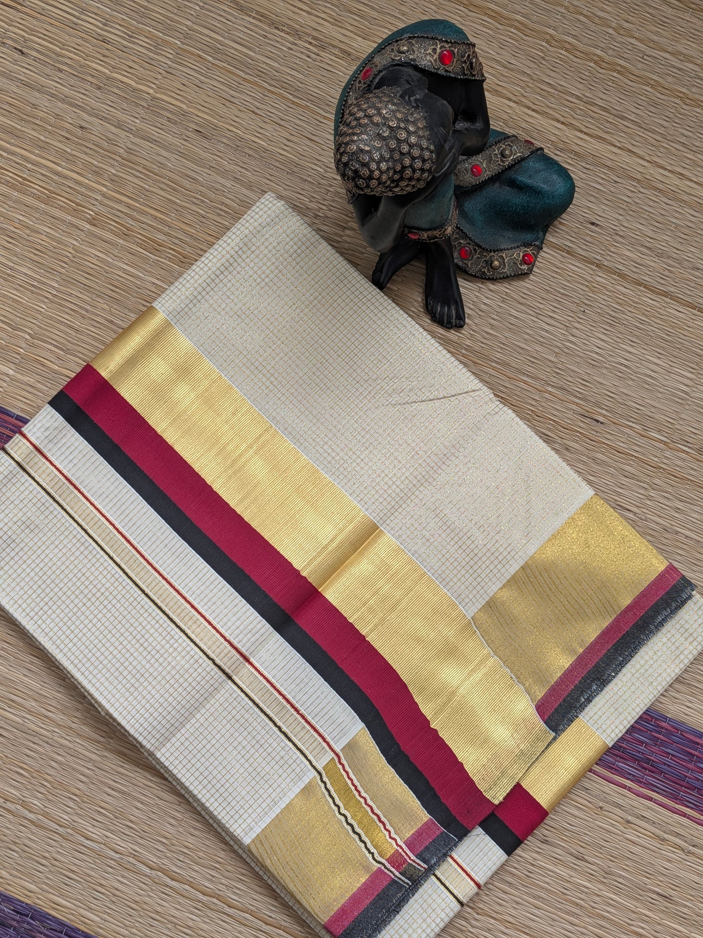 വൈഭ സാരി🍁 (Setsaree with running Blouse piece)