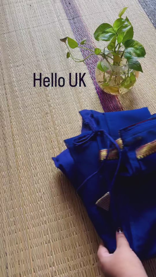 Blue Bae 🧿 (fully stitched Dhavani set)(check Description Please 🌸)