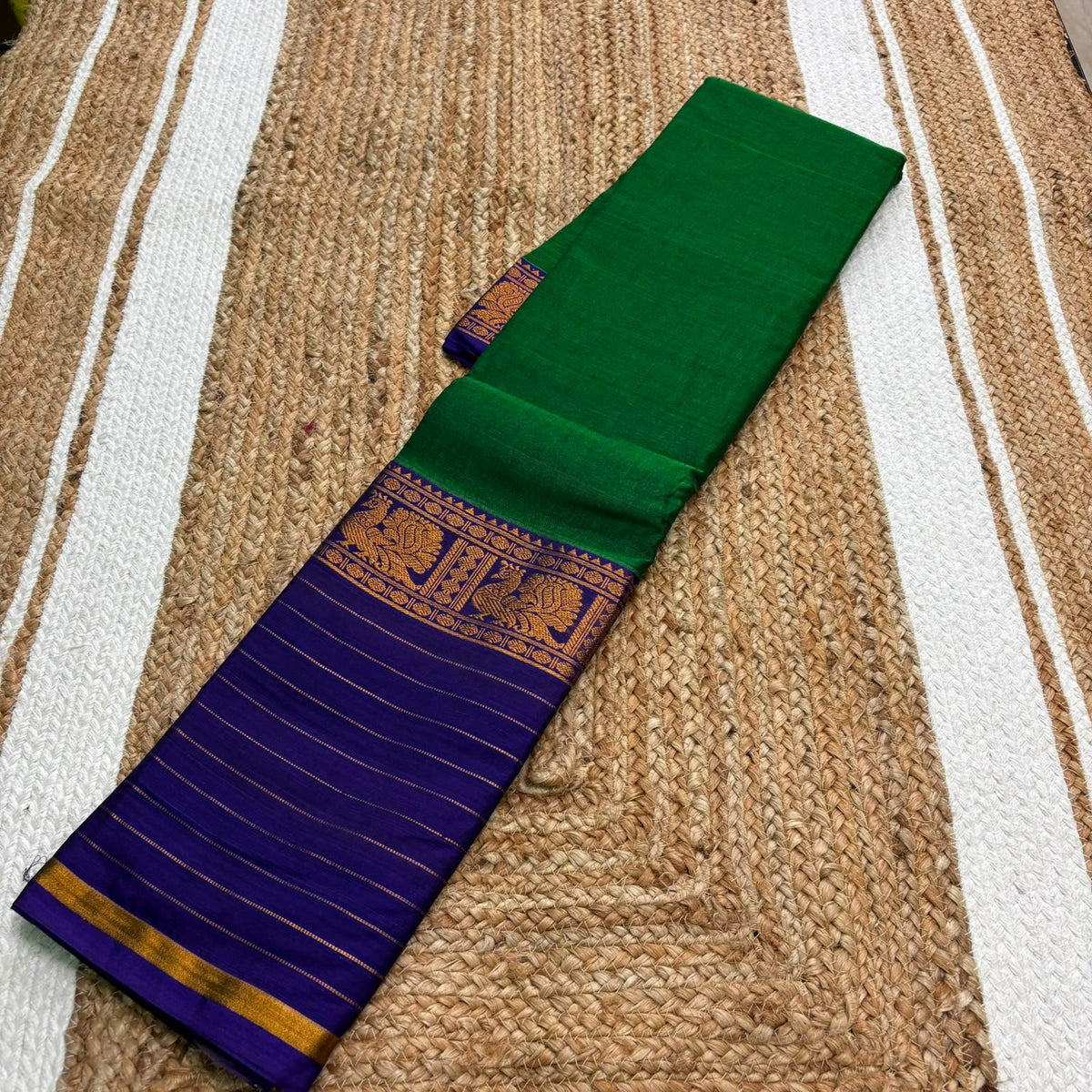 Green Narayanpett Saree