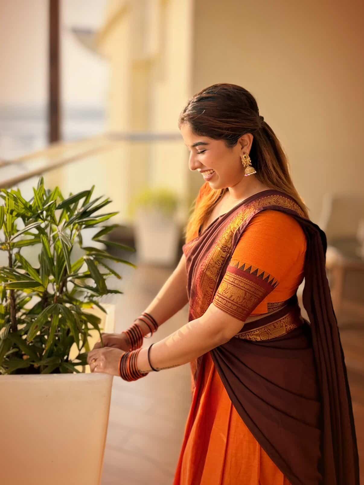 Appu 🧡🤎 special Edition Dhavani set Unstitched