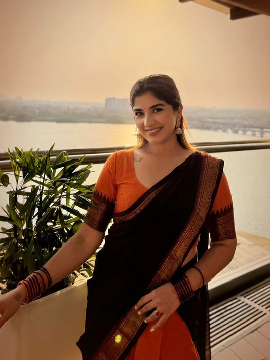 Appu 🧡🤎 special Edition Dhavani set Unstitched