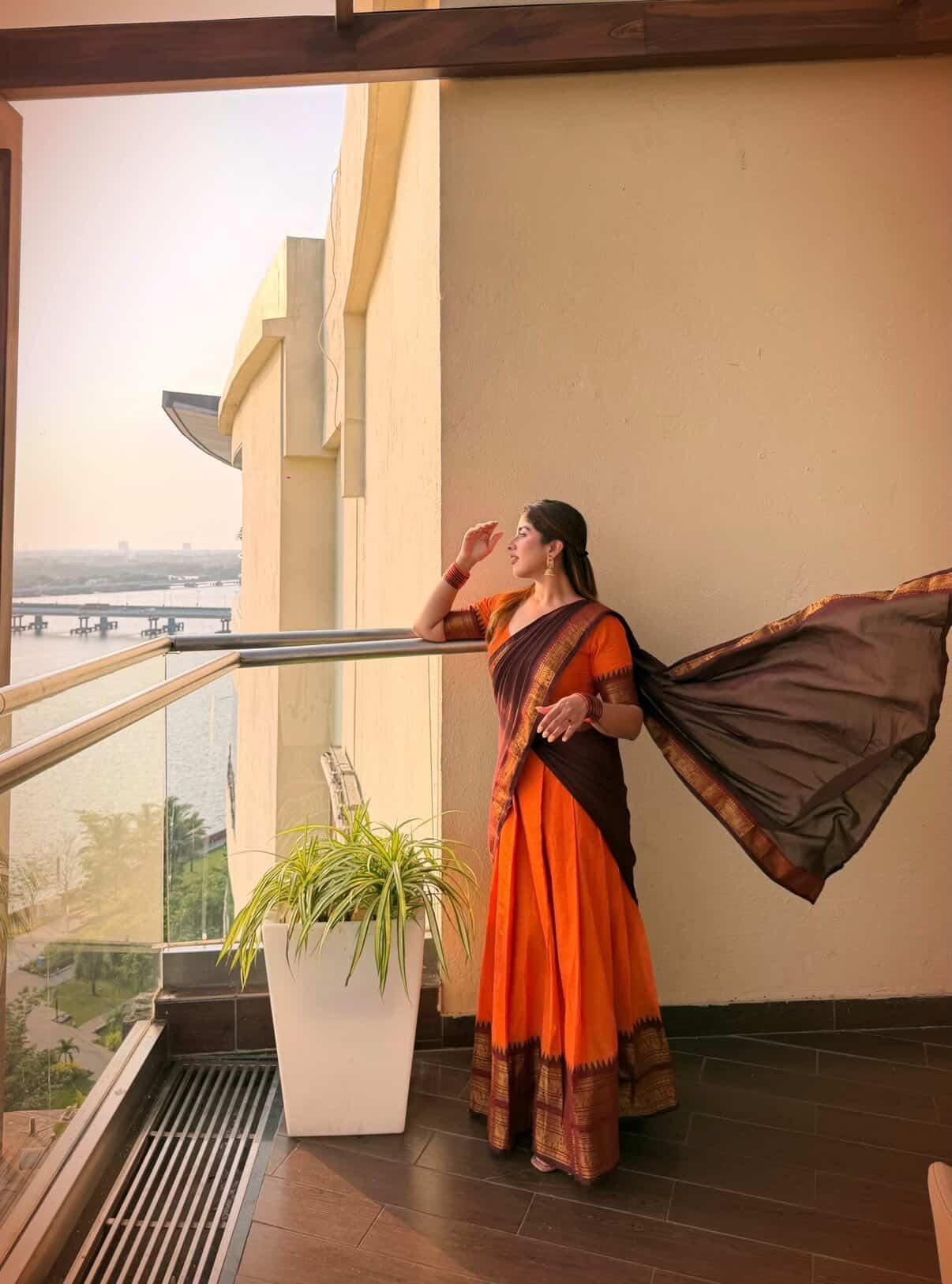 Appu 🧡🤎 special Edition Dhavani set Unstitched