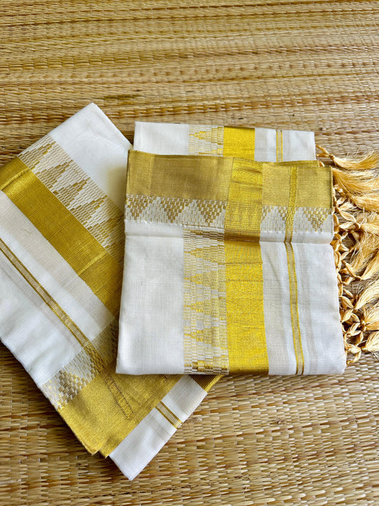 അർച്ചന💫 (Set mund with out Blouse piece)