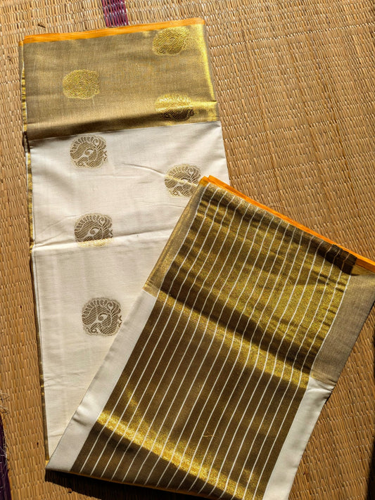 പീലി 🦚✨(Setsaree with running Blouse piece; prebooking)